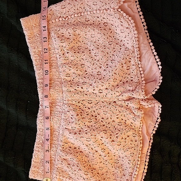 Tinseltown MD Pink Lace Shortie Shorts - Juniors - Picture 4 of 7